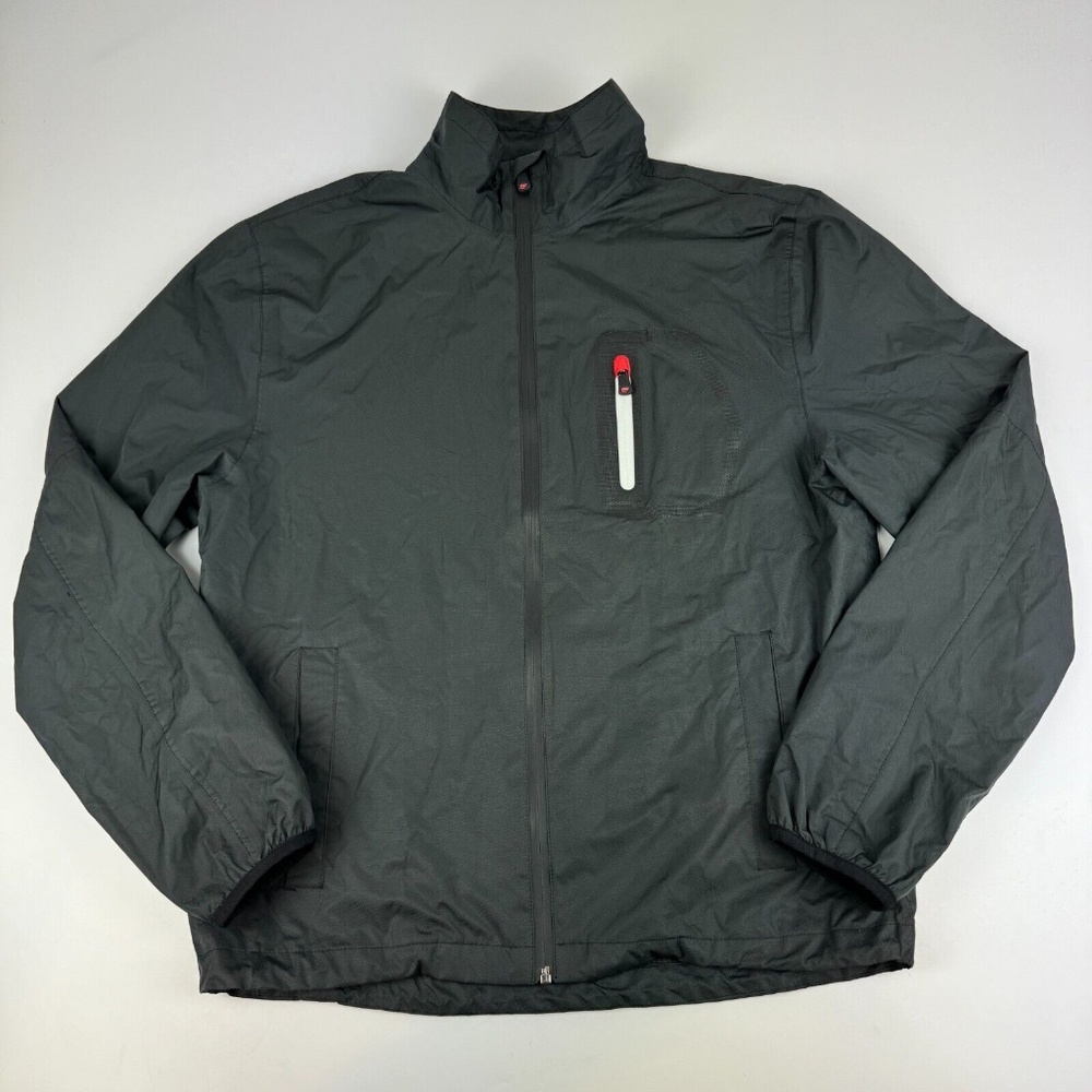 Founders Club Golf Mens Size S Waterproof Rain Jacket Full Zip Vented Black